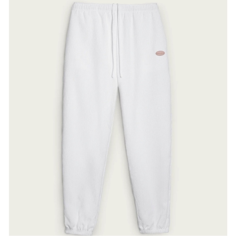Sisters and Seekers White Corduroy Joggers